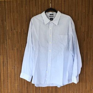 GAP long sleeve button down dress shirt pinstripe